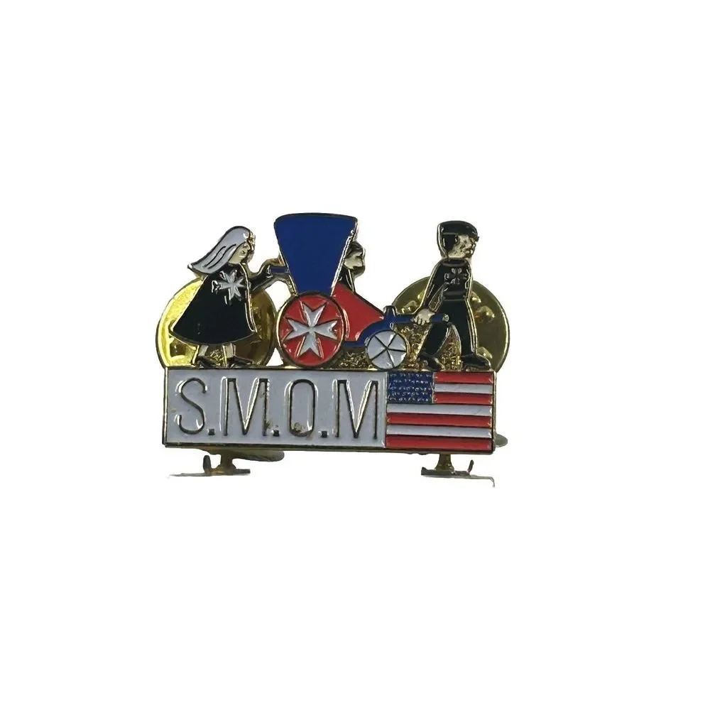SMOM Dual Clutch‎ Lapel Tack Pin